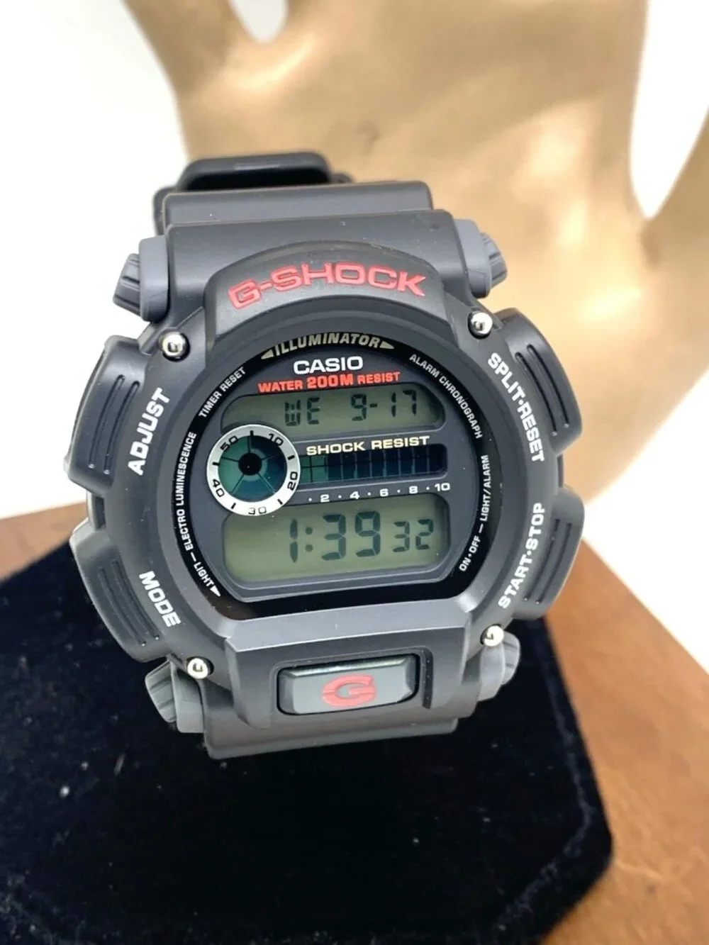 Casio Men's Watch G-Shock DW9052 Quartz Black Red Resin Digital 44mm 3232